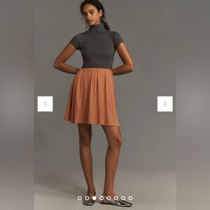 NWOT Anthropologie The Thea Twofer Sweater Dress: Short-Sleeve Mini Edition XXS